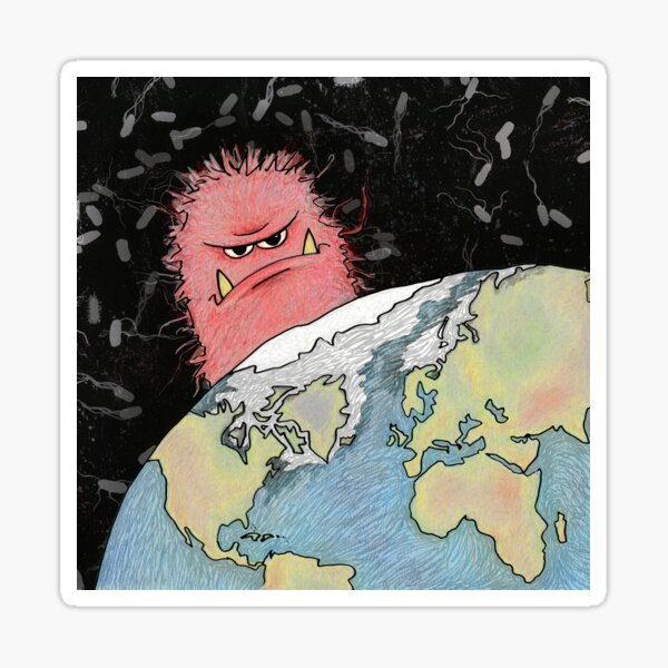 Microbial domination Sticker