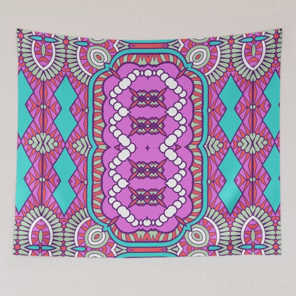 Item preview, Pink blue shapes designed and sold by lalylaura.