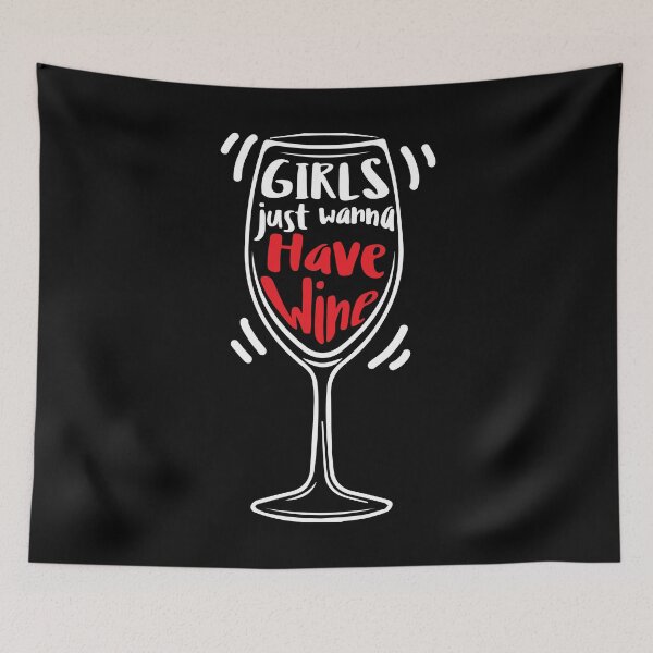 Item preview, Wine Lover Girls just wanna have wine Birthday Gift Idea designed and sold by haselshirt.