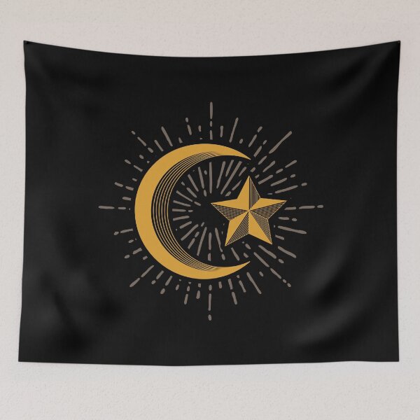 Item preview, Crescent moon and star designed and sold by tonstan.