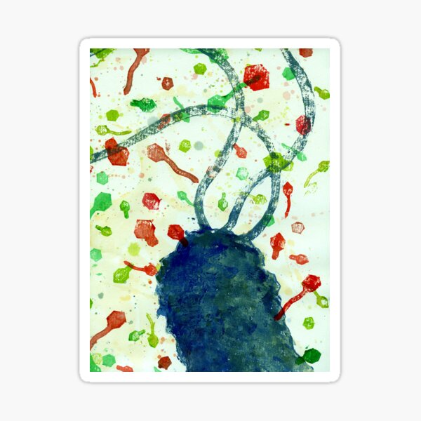 It's a phage world Sticker