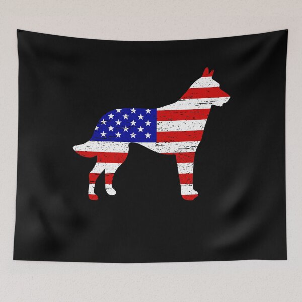 Item preview, Belgian Malinois 4th of July American Flag  designed and sold by rafaeltto.