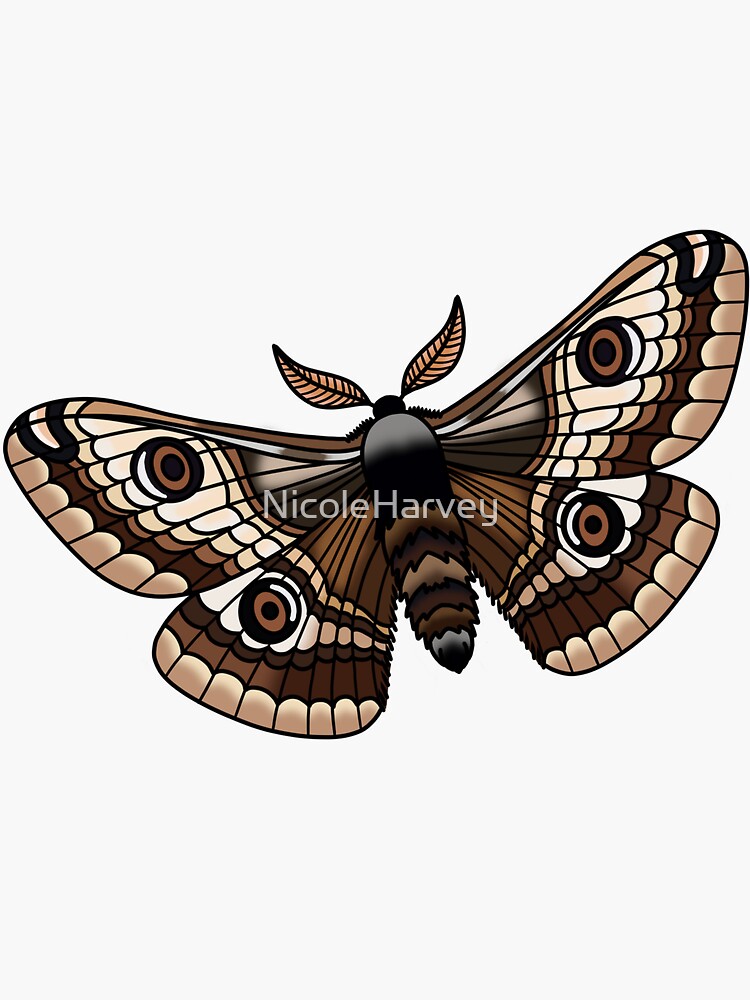 Moth Sticker for Sale by FionaCreates72