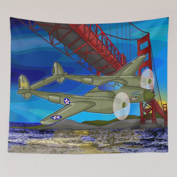 Item preview, P38 at The Golden Gate  designed and sold by Lytebound.
