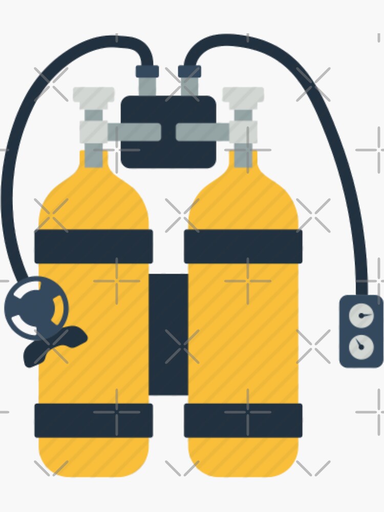 "Scuba Diving Tanks" Sticker by symbolized Redbubble