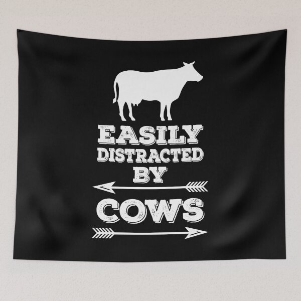 Item preview, Cows Easily Distracted By Cows Birthday Gift Idea designed and sold by haselshirt.