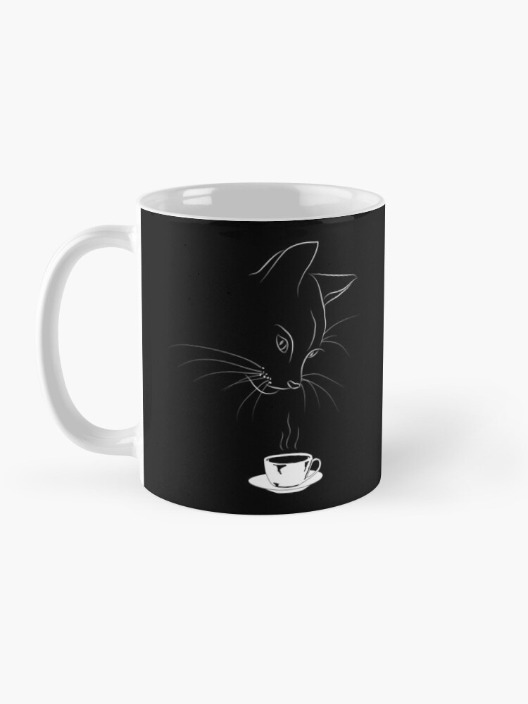 Thumbnail 3 of 6, Coffee Mug, Coffee Cat designed and sold by dmtab.
