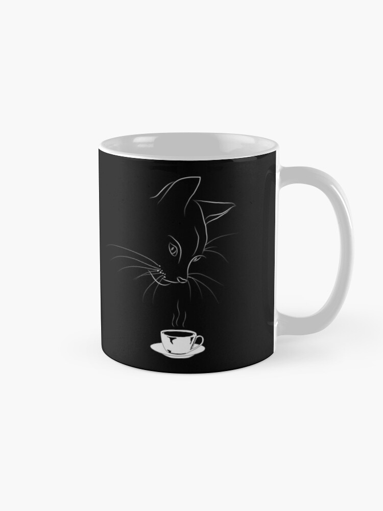 Thumbnail 5 of 6, Coffee Mug, Coffee Cat designed and sold by dmtab.