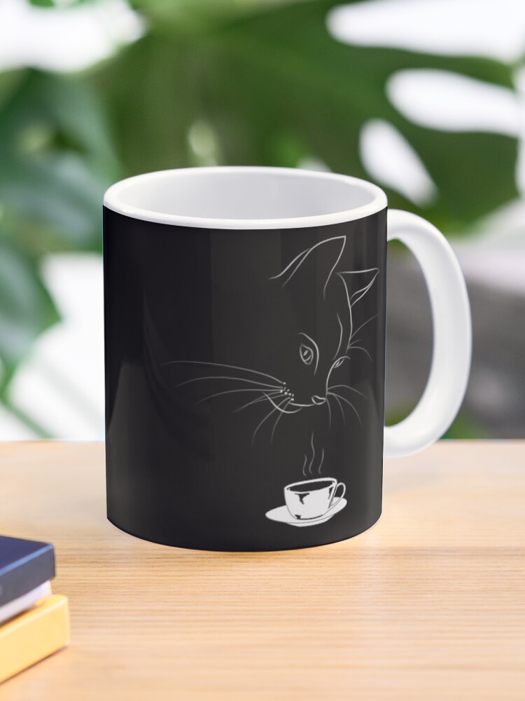 Thumbnail 1 of 6, Coffee Mug, Coffee Cat designed and sold by dmtab.