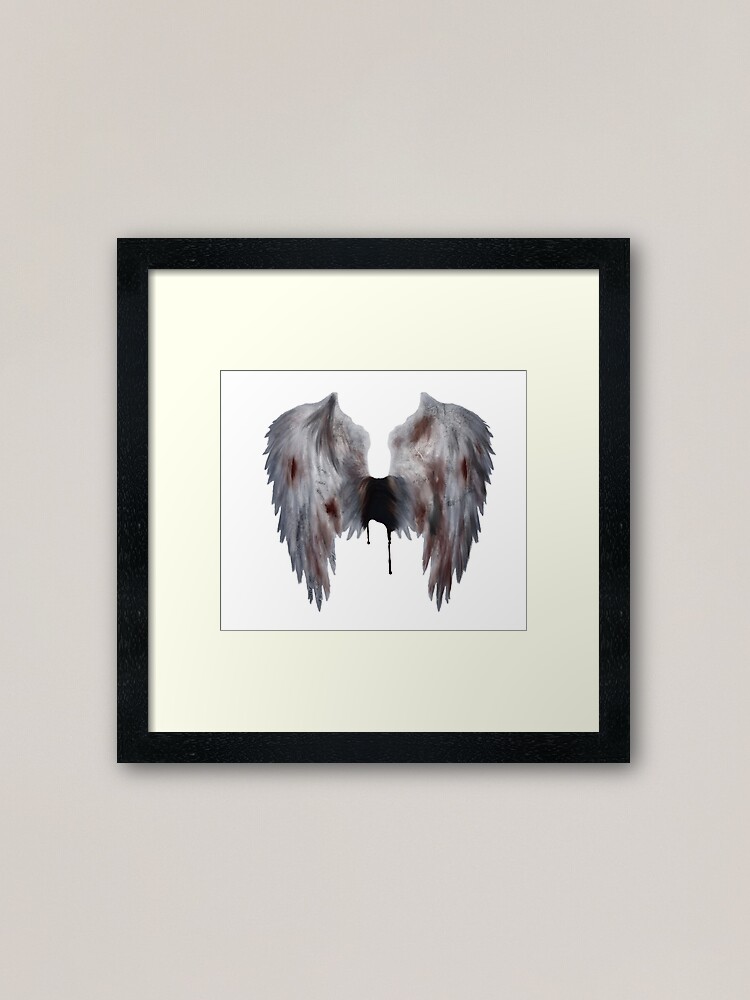 Lucifer S Wings Framed Art Print By Snerdlywollopa Redbubble