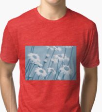 Daisies in Blue #2 Tri-blend T-Shirt