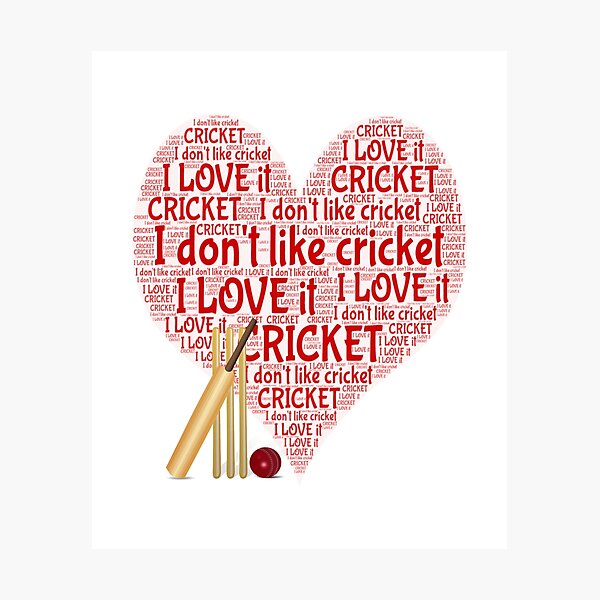 Item preview,  I Don't Like Cricket, I Love It designed and sold by MimsTees.