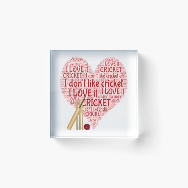 Item preview,  I Don't Like Cricket, I Love It designed and sold by MimsTees.