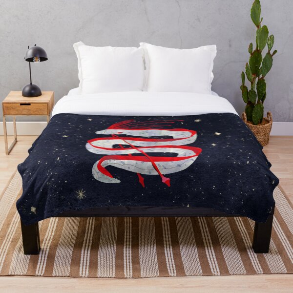 Starry Oarfish Throw Blanket