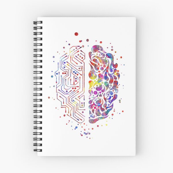 Item preview, Circuit board brain, watercolor circuit board brain, science art, science designed and sold by Rosaliartbook.