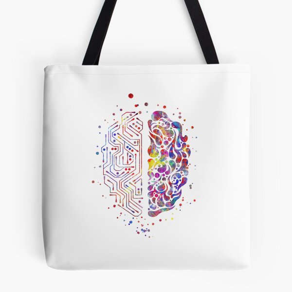 Item preview, Circuit board brain,  watercolor circuit board brain, science art, science designed and sold by Rosaliartbook.