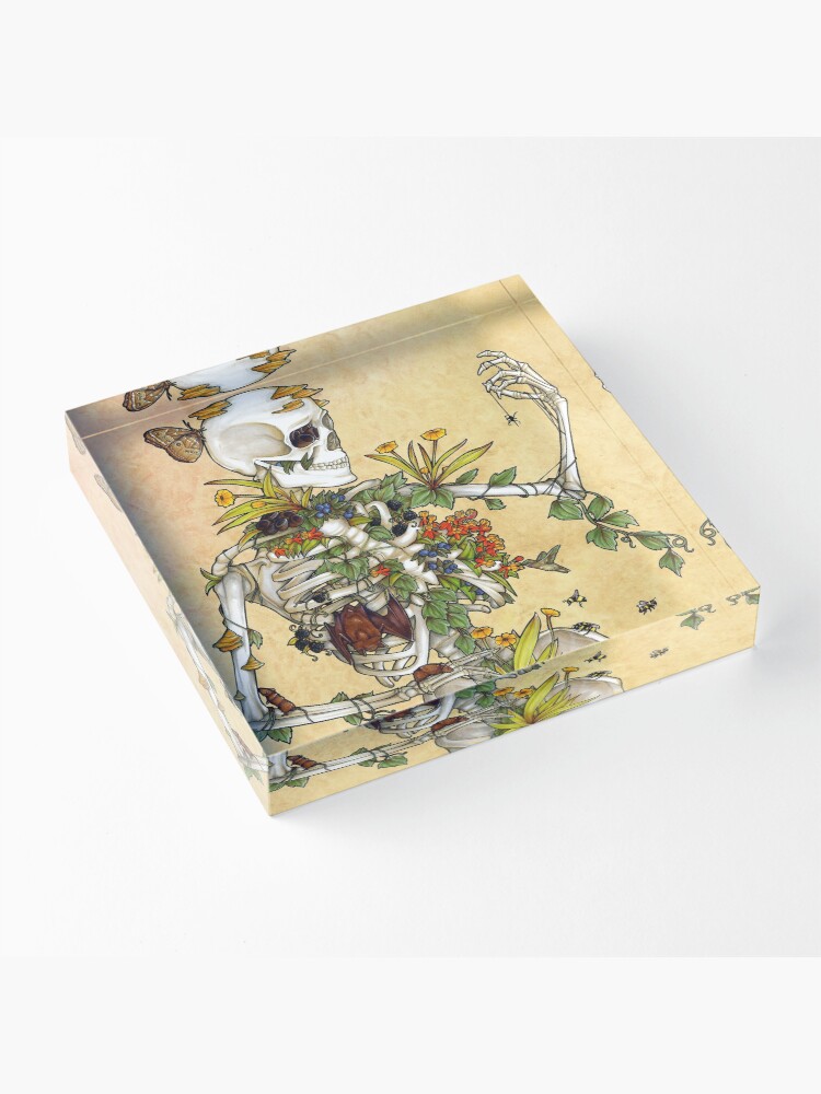 Alternate view of Bones and Botany Acrylic Block