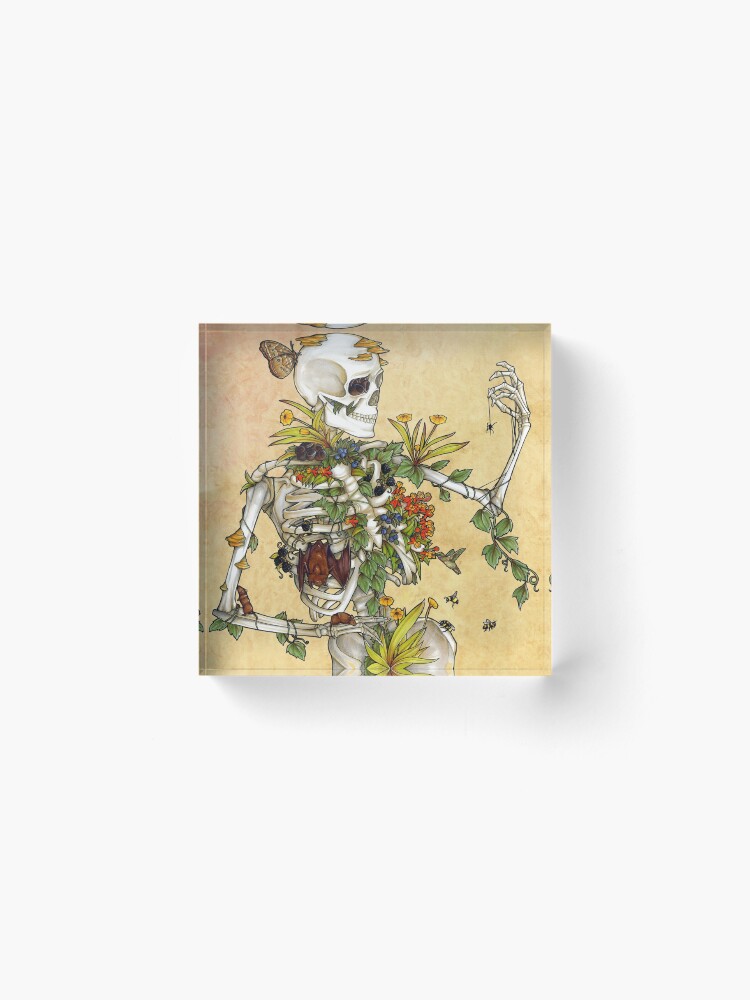 Alternate view of Bones and Botany Acrylic Block