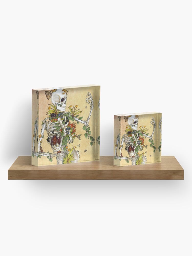 Alternate view of Bones and Botany Acrylic Block
