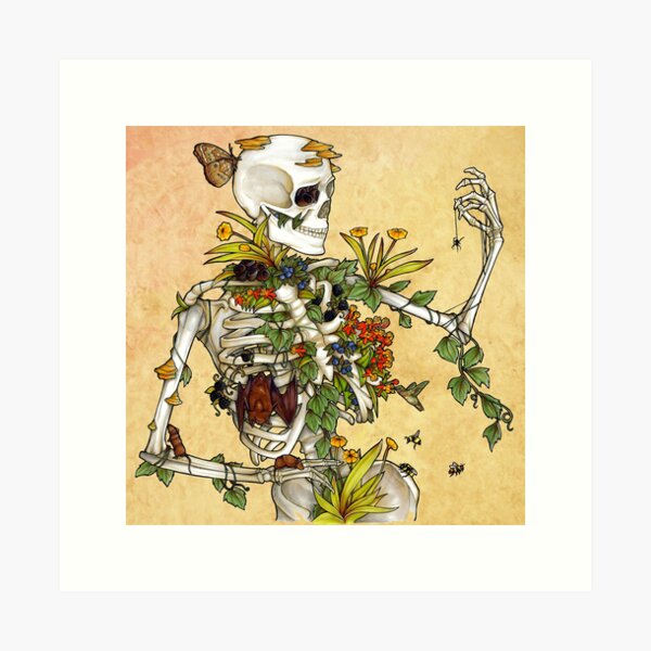 Bones and Botany Art Print