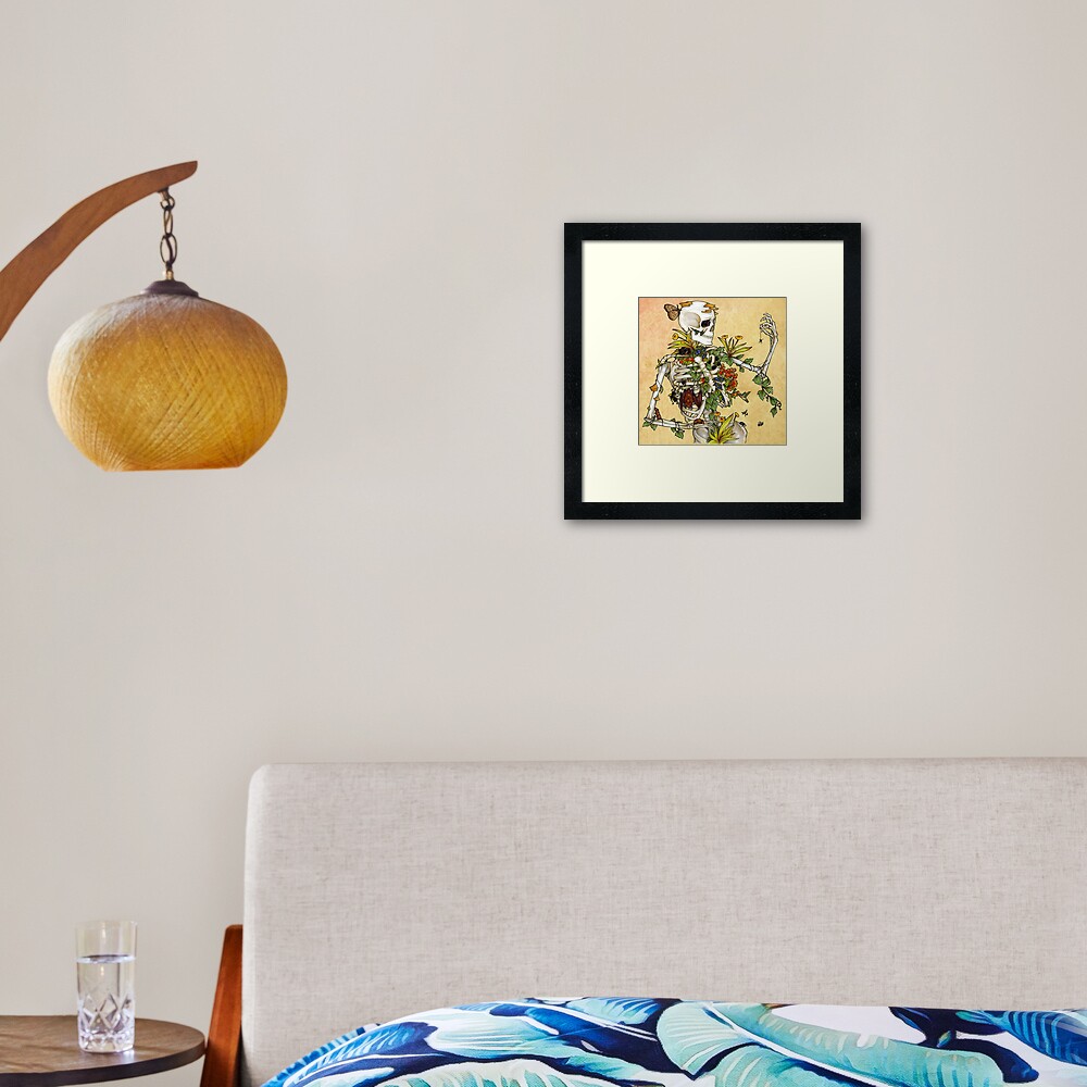 Bones and Botany Framed Art Print