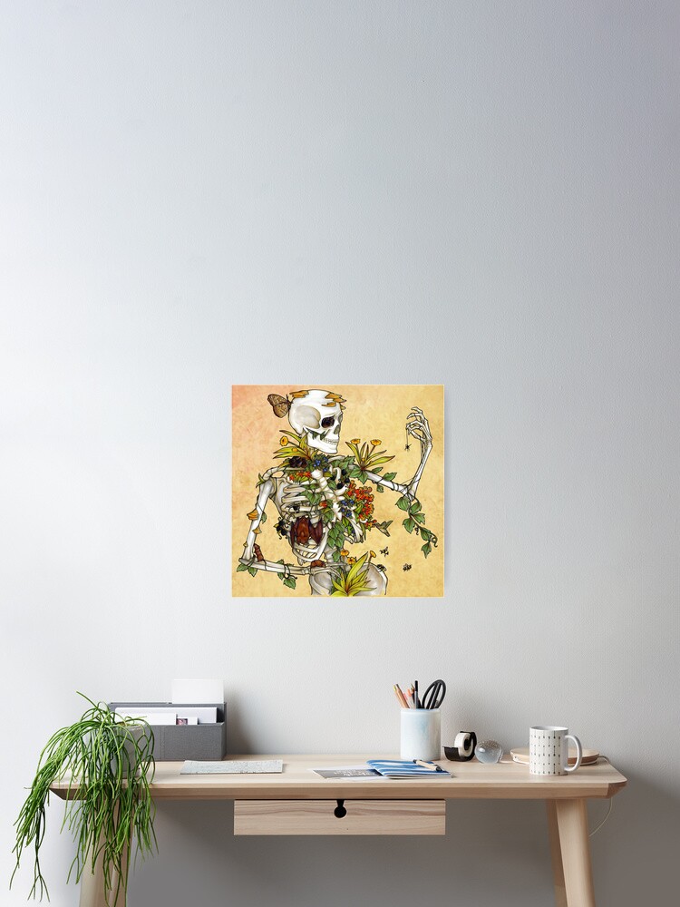 Thumbnail 2 of 3, Poster, Bones and Botany designed and sold by edemoss.
