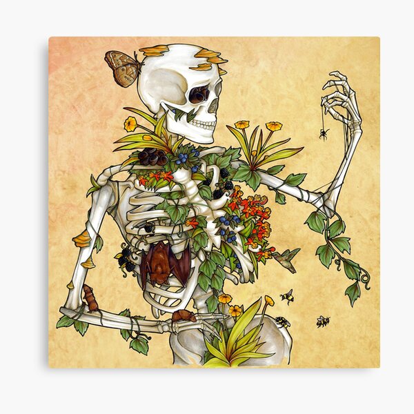 Bones and Botany Canvas Print