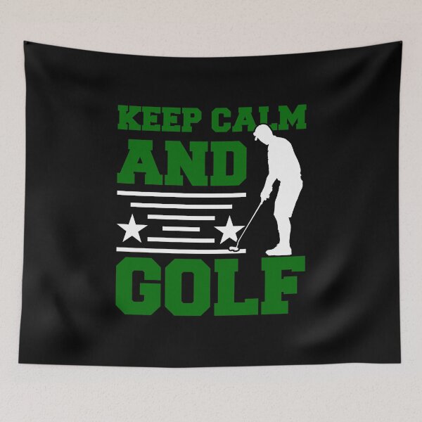 Item preview, Golf Shirt Keep Calm And Golf Golfer Gift Tee designed and sold by haselshirt.