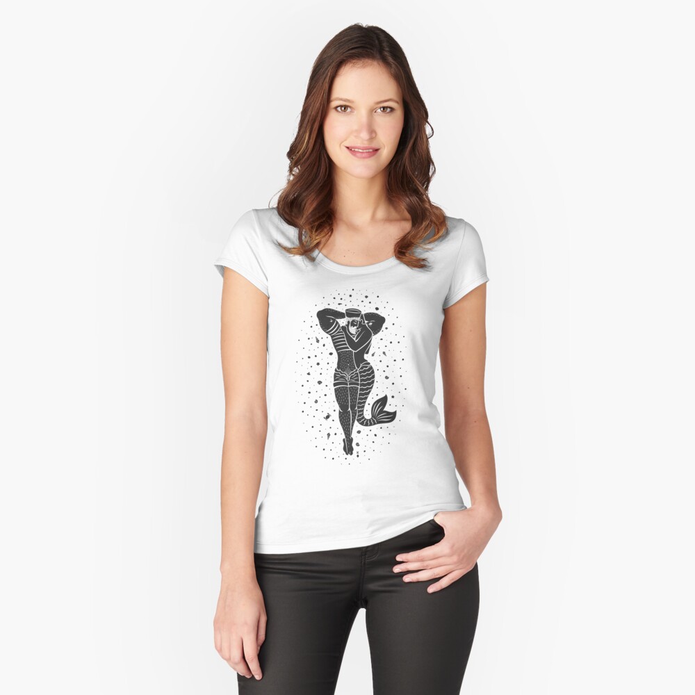Item preview, Fitted Scoop T-Shirt designed and sold by qkingofdiamonds.