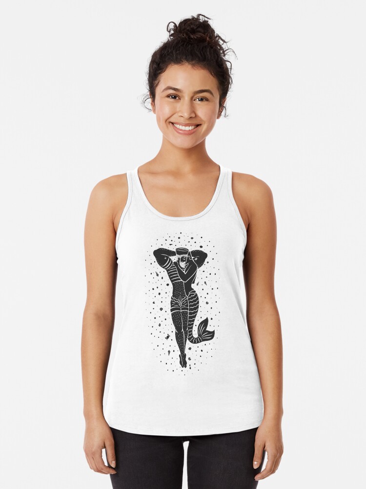 Thumbnail 1 of 3, Racerback Tank Top, Daddy's Merboy designed and sold by qkingofdiamonds.