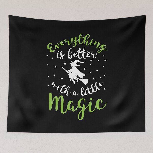 Item preview, Halloween Shirt Everything Is Better With A Little Magic Gift designed and sold by haselshirt.