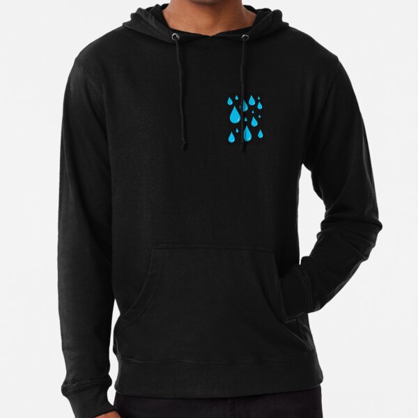 Street Wear Hoodie Cool Baby Blue Bogo Sad Face Sleeved Hoodie The Sad Society Unisex