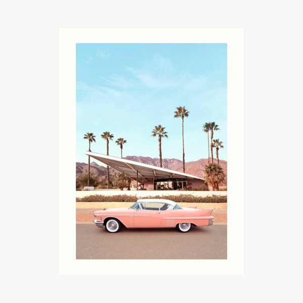 PALM SPRINGS CAR Art Print