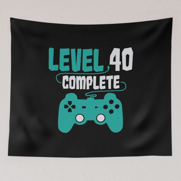Item preview, Gamer Shirt Level 40 Complete Gaming Birthday Gift Tee designed and sold by haselshirt.