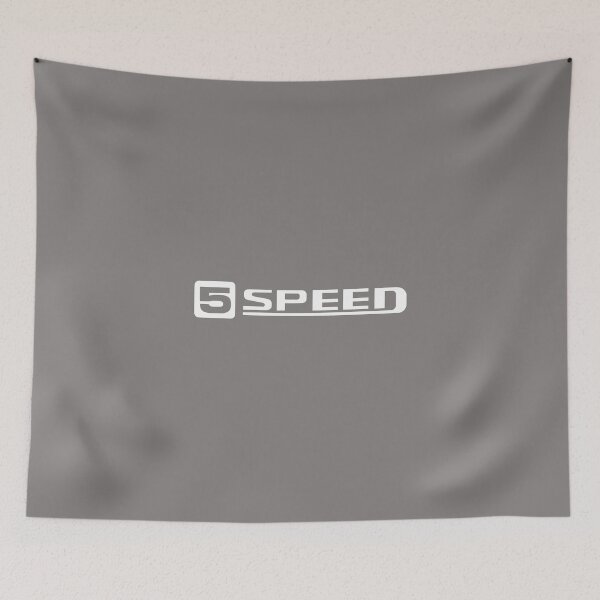 Item preview, Toyota "5 SPEED" Pickup Bed Decal - White Text and Transparent Background designed and sold by ChaseBig.