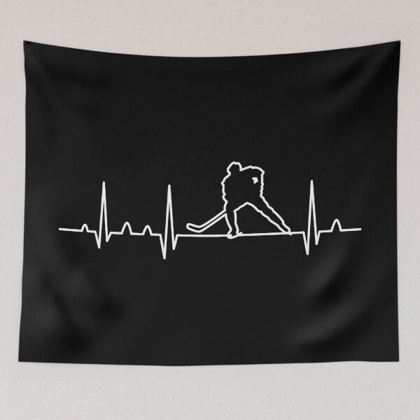 Item preview, Ice Hockey Skater Heartbeat Holiday Winter Sport designed and sold by haselshirt.