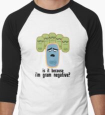 Camiseta ¾ bicolor para hombre ¿Es porque soy Gram negativo?