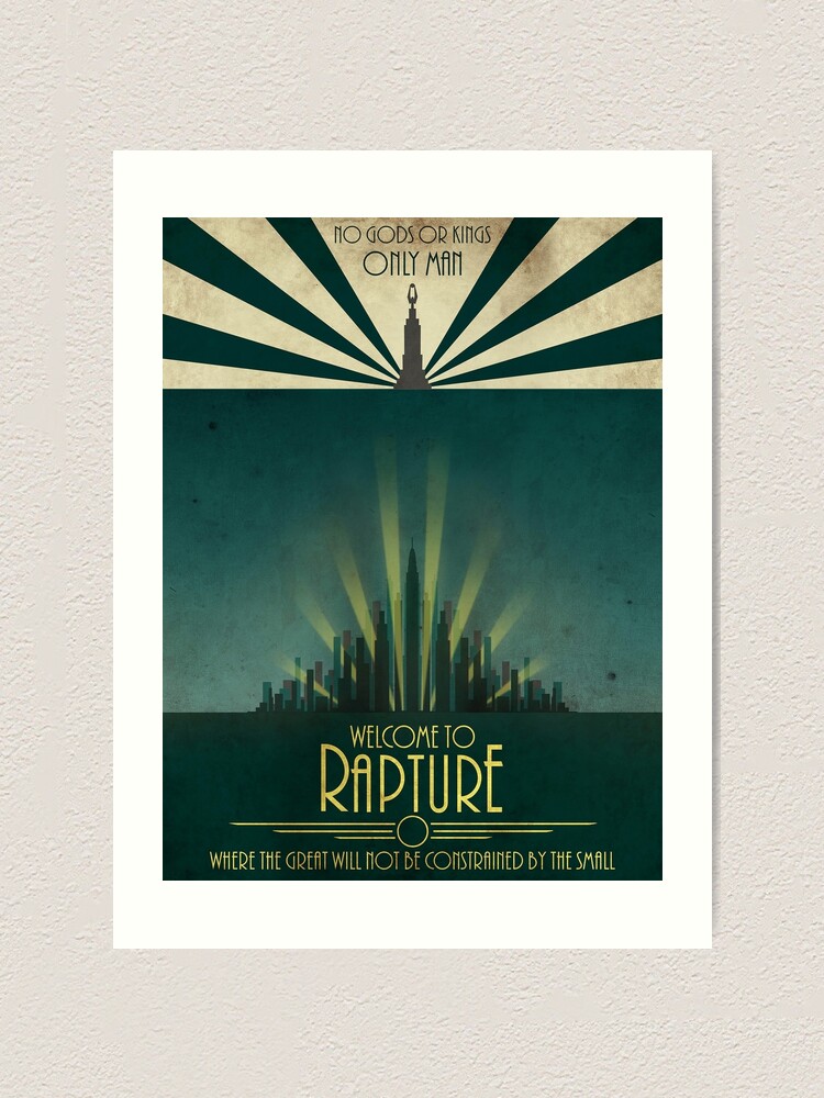 New Bioshock Rapture Video Game Cover Custom Poster Print Art Decor T-85 