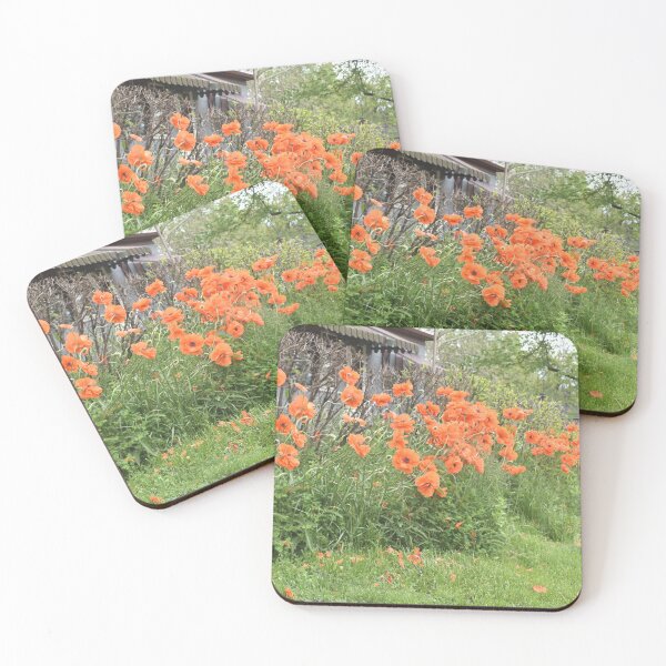 Item preview, Poppies by the House designed and sold by Kathleen Brant.