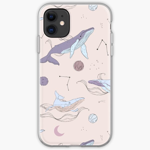 Whale space iPhone Soft Case