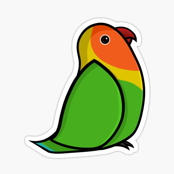 Item preview, Fischer's lovebird designed and sold by psittacidart.