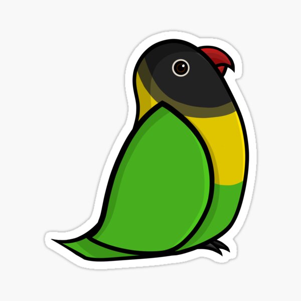 Item preview, Black-masked lovebird designed and sold by psittacidart.
