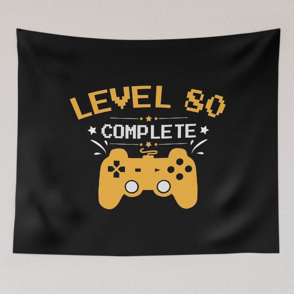 Item preview, Gamer Shirt Level 80 Complete Gaming Birthday Gift Tee designed and sold by haselshirt.
