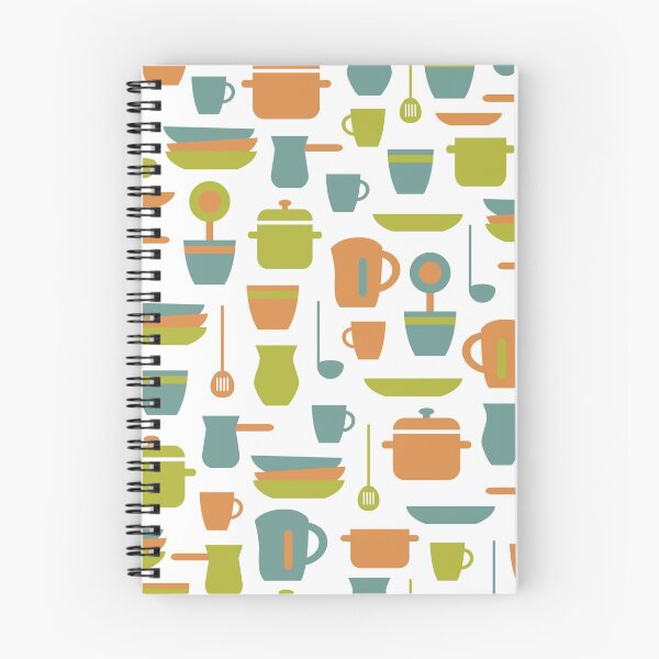Item preview, Kitchen seamless pattern, flat background. designed and sold by illucesco.