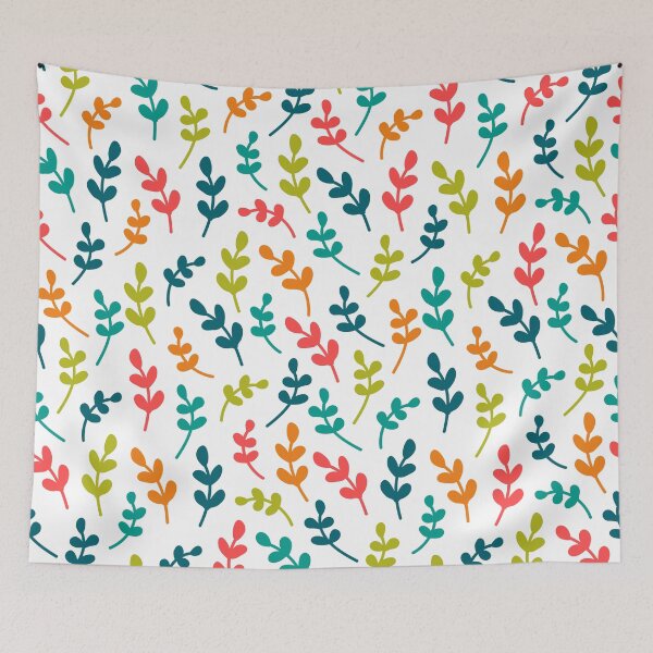 Item preview, Simple cute colorful leaf pattern. Seamless doodle background. designed and sold by illucesco.