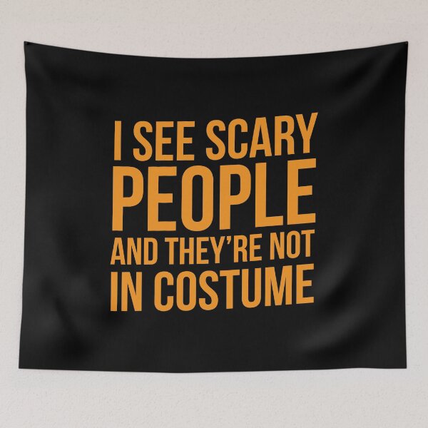 Item preview, Halloween Shirt I See Scary People They're Not In Costume Gift Tee designed and sold by haselshirt.
