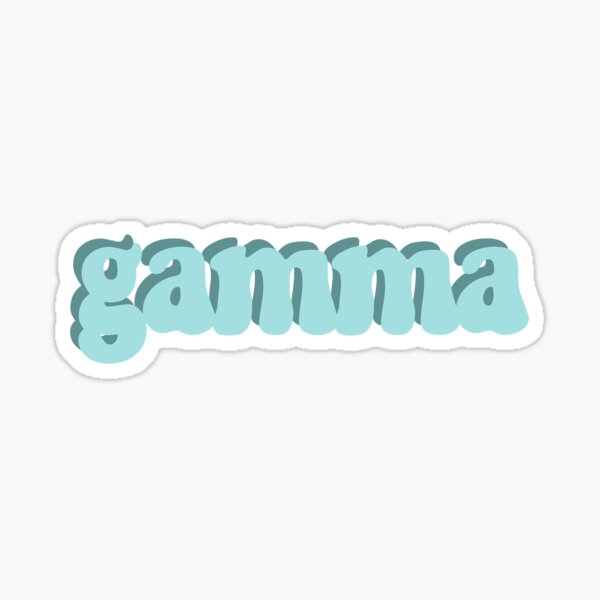 gamma Sticker