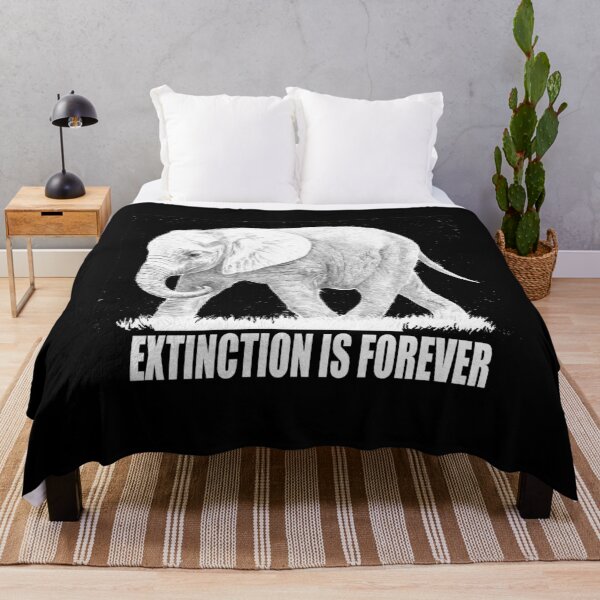 Item preview, Black and White Elephant Drawing, Extinction is Forever designed and sold by Atkisson.