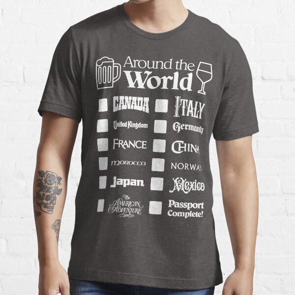 Redbubble Drink Around The World Epcot Theme Park T Shirt