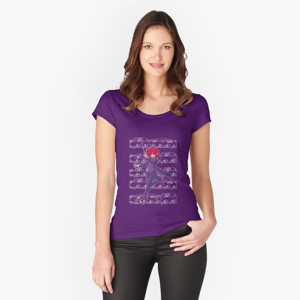 Vista previa del artículo con la obra «Camiseta entallada de cuello ancho», diseñado y vendido por DaPandaBanda.